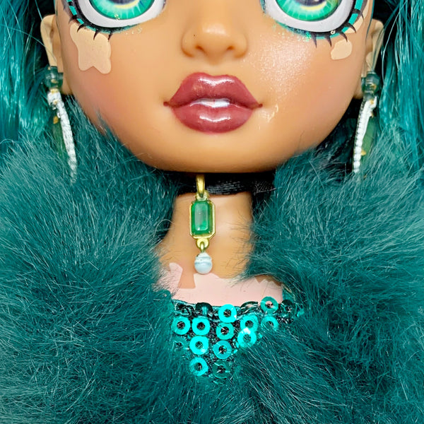 Rainbow High Jewel Richie Vitiligo Doll With Original Sequin Dress Outfit