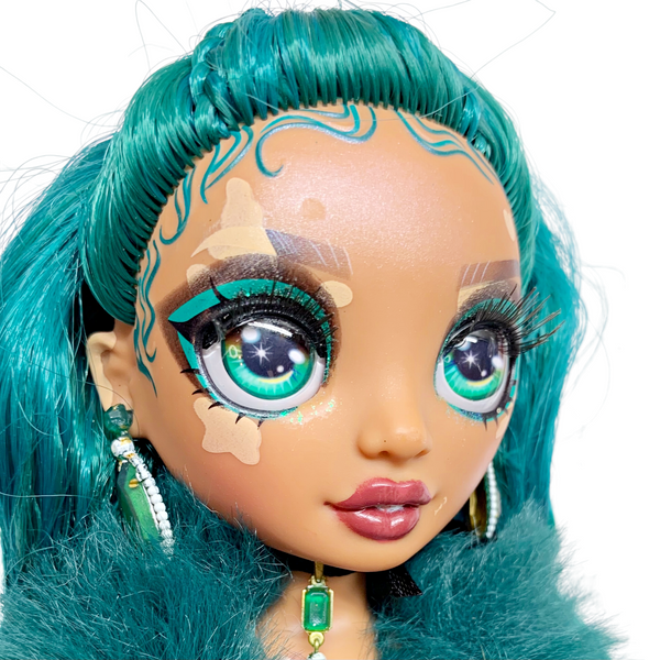 Rainbow High Jewel Richie Vitiligo Doll With Original Sequin Dress Outfit