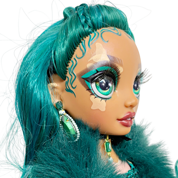 Rainbow High Jewel Richie Vitiligo Doll With Original Sequin Dress Outfit