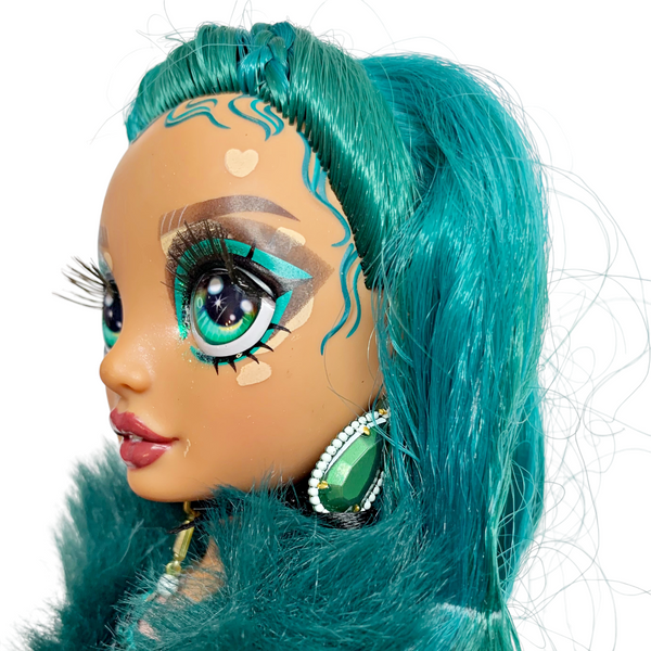 Rainbow High Jewel Richie Vitiligo Doll With Original Sequin Dress Outfit