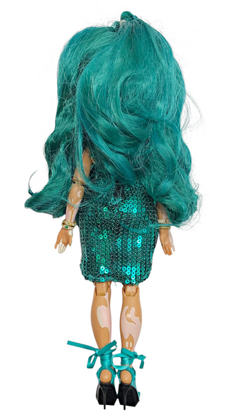Rainbow High Jewel Richie Vitiligo Doll With Original Sequin Dress Outfit