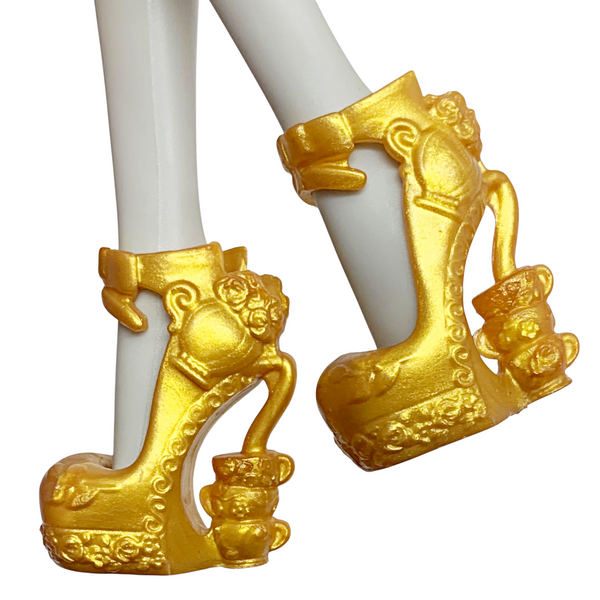 Ever After High Madeline Hatter Powerful Princess Tribe Doll Replacement Gold Shoes