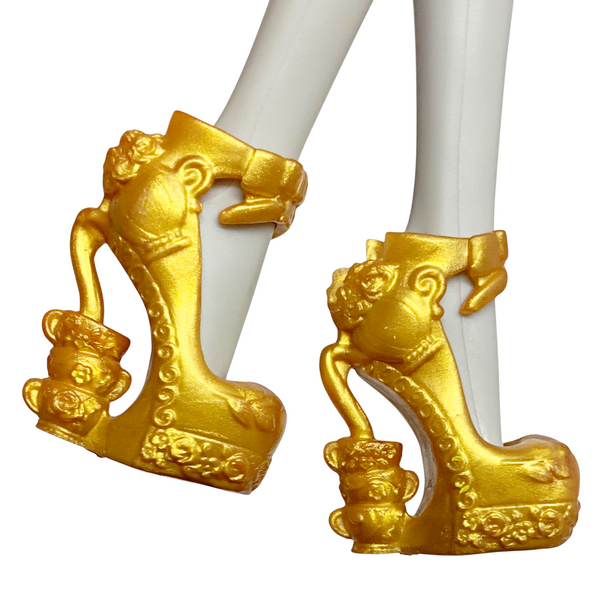 Ever After High Madeline Hatter Powerful Princess Tribe Doll Replacement Gold Shoes