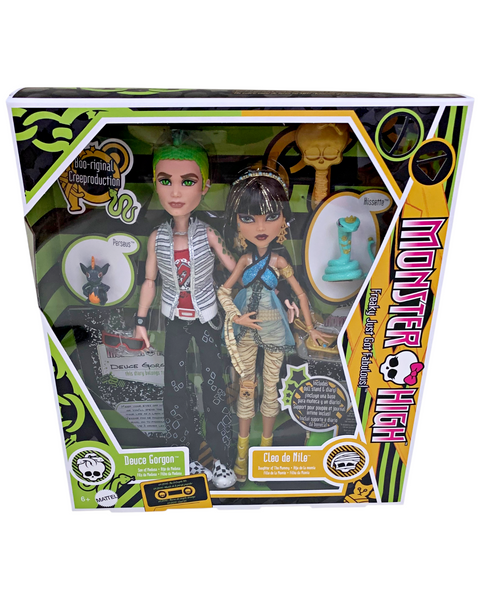 Monster High Cleo De Nile & Deuce Gorgon Boo-riginal Creeproduction Doll Set (HRP86)