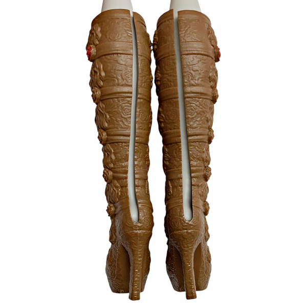 Ever After High Rosabella Beauty 1st Chapter Doll Replacement Shoes Brown Boots