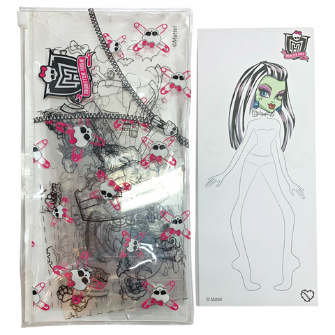Monster High Monster Fashion Light-Box Set Playset Parts * Drawing Sheet Pad * Stickers * Stencils *