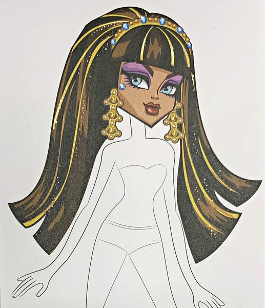 Monster High Monster Fashion Light-Box Set Playset Parts * Drawing Sheet Pad * Stickers * Stencils *