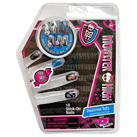 Monster High Ghoulicious Nails 10 Child Size Stick-On Nails #3034