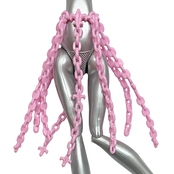 Monster High Rochelle Goyle Haunted Getting Ghostly Doll Replacement Pink Chains Belt