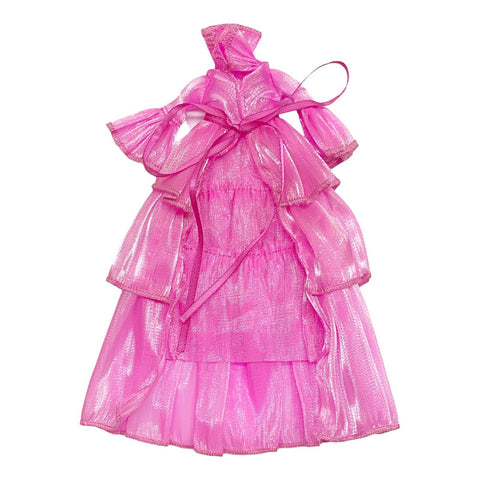 Pink Mermaid Layered Ruffle Robe Dress Fits LOL OMG Surprise Dolls & Monster High