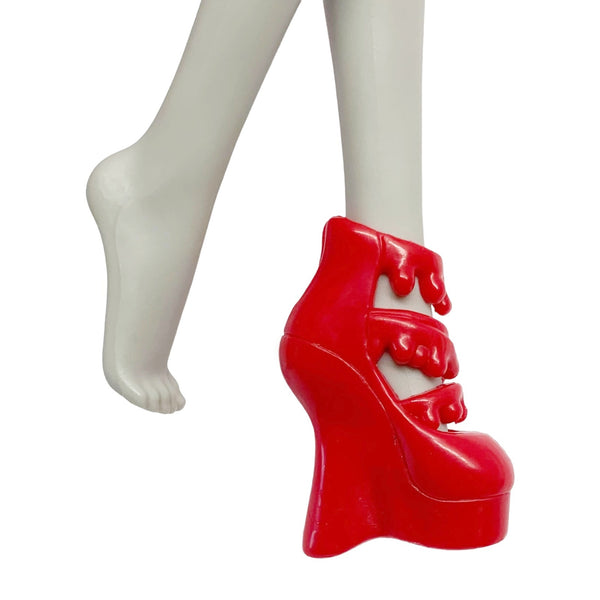 Monster High Love's Not Dead Ghoulia Yelps Doll Replacement Red Left Shoe