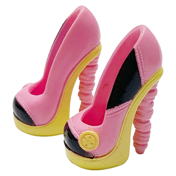 Monster High Forbitten Love Draculaura Doll Replacement Pink & Yellow Shoes