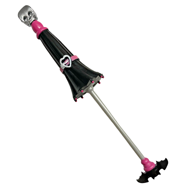 Monster High Draculaura Doll Replacement Signature Black & Pink Umbrella Part