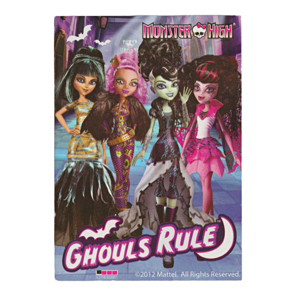 Monster High Draculaura Ghouls Rule Doll Replacement Character Card