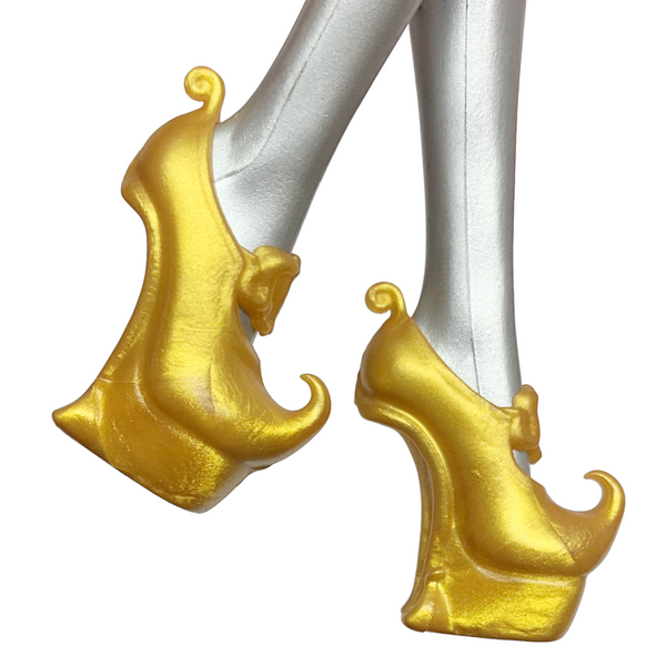 Monster High Basic Release Gigi Grant Doll Replacement Gold Genie Slipper Shoes