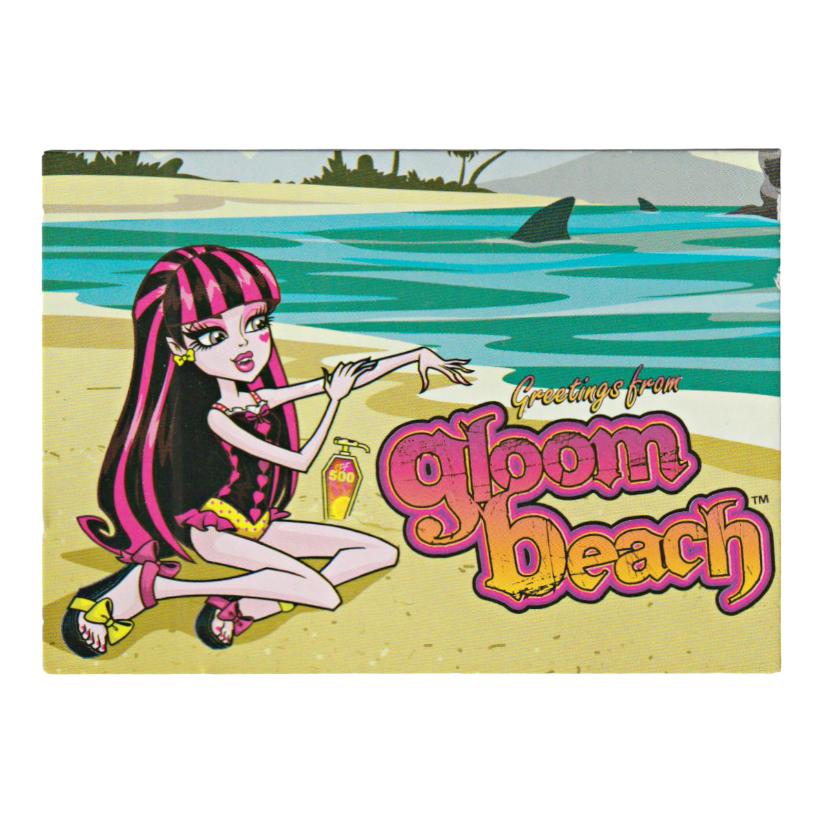 Monster High Draculaura Gloom Beach Doll Replacement *French Variant* Postcard Character Card