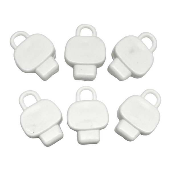 Monster High School Playset Replacement Set Of 6x White Skull Shaped Locker Locks