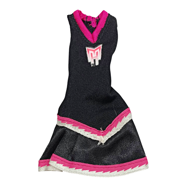 Monster High Werecat Fearleading Doll Outfit Replacement Cheerleader Uniform Black Dress