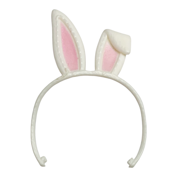 White Bunny Ears Headband Fits Monster High & Ever After High Size Dolls