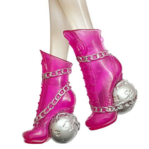 Monster High 1st Wave Spectra Vondergeist Doll Replacement Pink & Silver Shoes