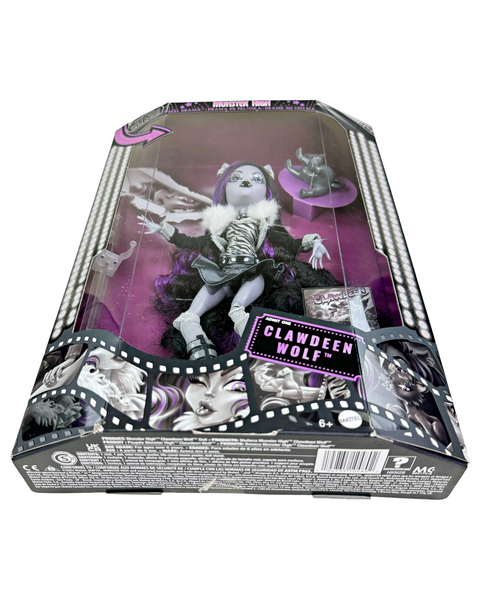 Monster High Reel Drama Black & White Collector Clawdeen Wolf Doll (HKN28)