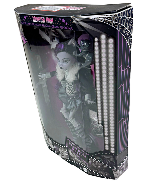 Monster High Reel Drama Black & White Collector Clawdeen Wolf Doll (HKN28)