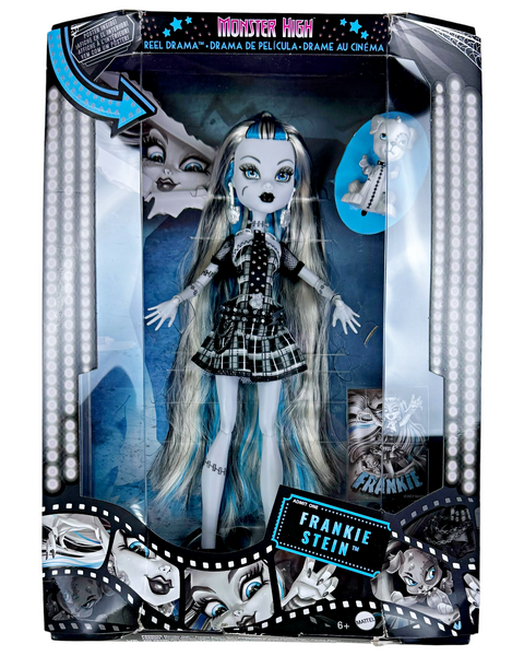 Monster High Reel Drama Black & White Collector Frankie Stein Doll (HKN29)