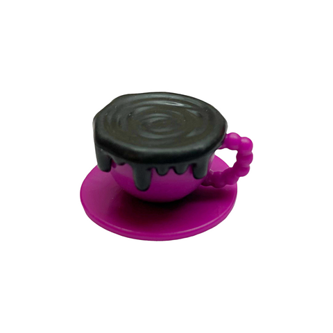 Monster High G3 Coffin Bean Spooky Cafe Playset Replacement Dark Fuchsia Pink Cup / Mug Coffe Drink Part