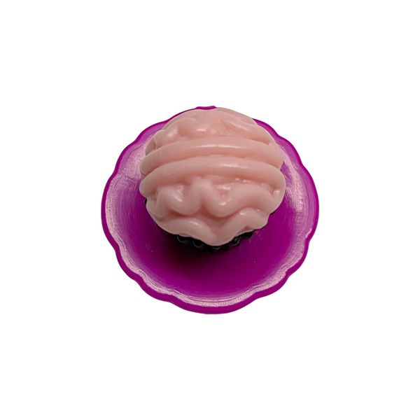 Monster High G3 Coffin Bean Spooky Cafe Playset Replacement Brain Frosting Cupcake On Purple Plate