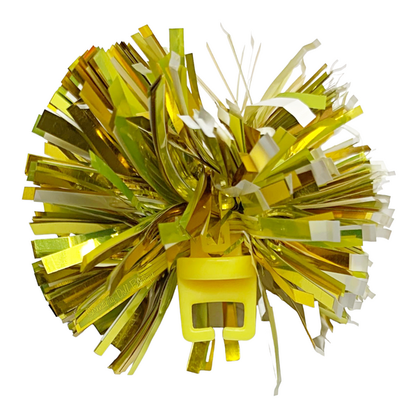 Yellow & Gold Cheerleader Pom Pom For Rainbow High & Monster High Size Dolls