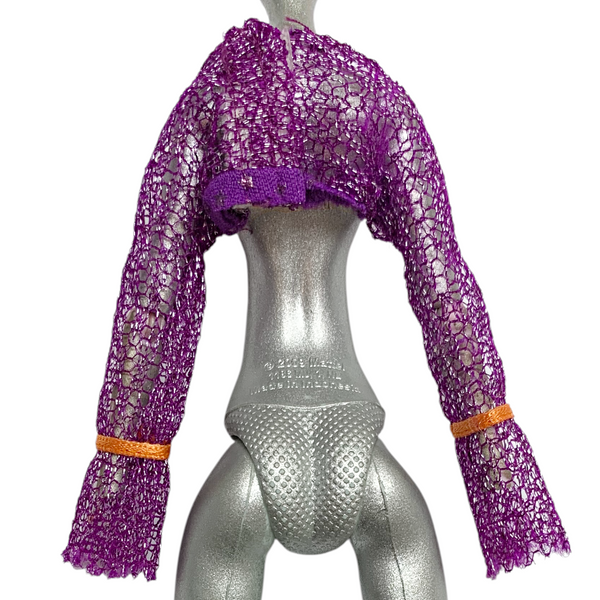 Purple & Orange Custom Shrug Accessory Fits Barbie Size Dolls