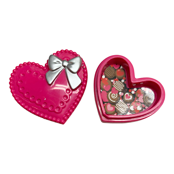 Mattel Barbie & Ken Valentine's Day Date Night Doll Size Heart Shaped Box Of Chocolates
