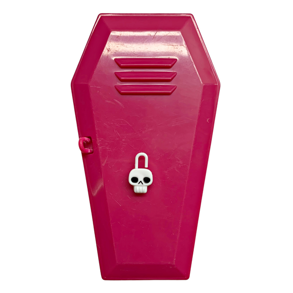 Monster High Classroom Doll Size Replacement Pink Locker With Skull Lock