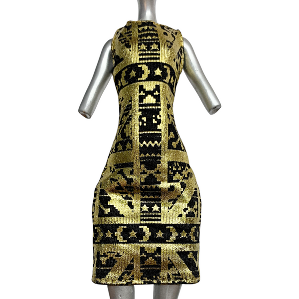 Monster High Clawdia Wolf Frights Camera Action Doll Outfit Replacement Gold Dress