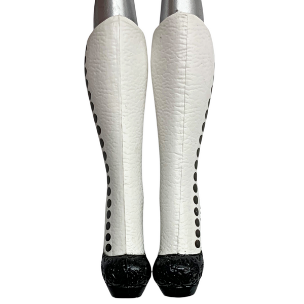 Ever After High Bunny Blanc 1st Chapter Original Doll Replacement Black & White Shoes