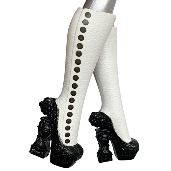 Ever After High Bunny Blanc 1st Chapter Original Doll Replacement Black & White Shoes