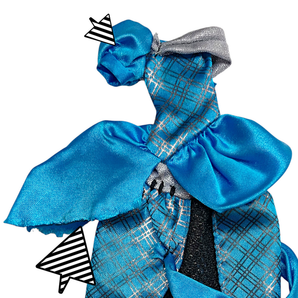 Monster High Frankie Scary Tales Threadarella Doll Replacement Blue Dress