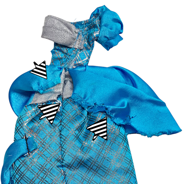 Monster High Frankie Scary Tales Threadarella Doll Replacement Blue Dress