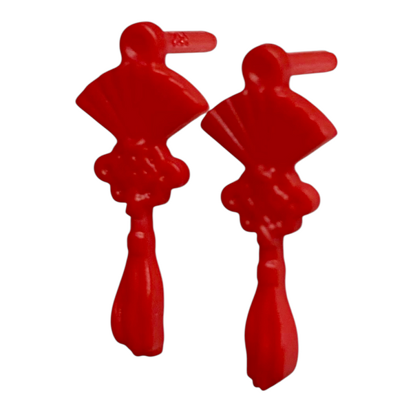 Monster High Jinafire Long Fierce Rockers Doll Replacement Red Earrings