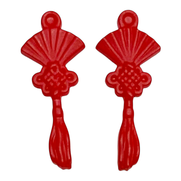 Monster High Jinafire Long Fierce Rockers Doll Replacement Red Earrings