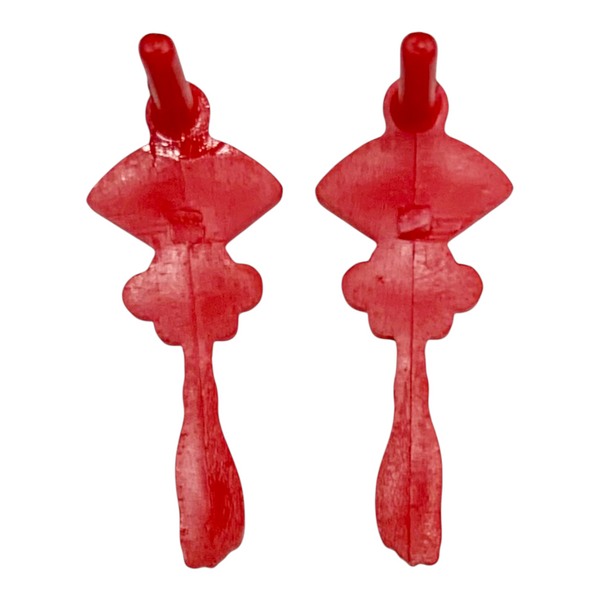 Monster High Jinafire Long Fierce Rockers Doll Replacement Red Earrings