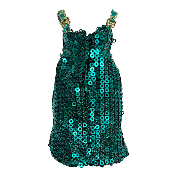 Rainbow High Jewel Richie Doll Replacement Extra Outfit Green Sequin Dress