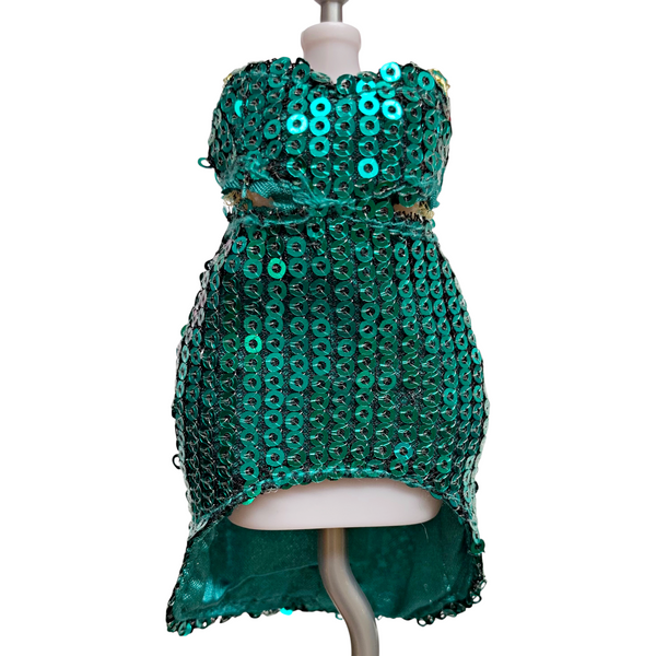 Rainbow High Jewel Richie Doll Replacement Extra Outfit Green Sequin Dress