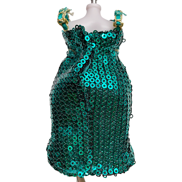 Rainbow High Jewel Richie Doll Replacement Extra Outfit Green Sequin Dress