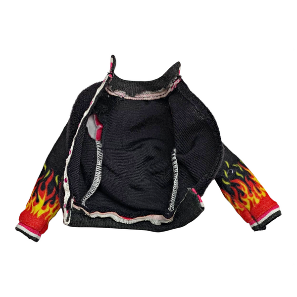 Monster High Heath Burns Home Ick Doll Outfit Replacement Black Letterman Varsity Jacket