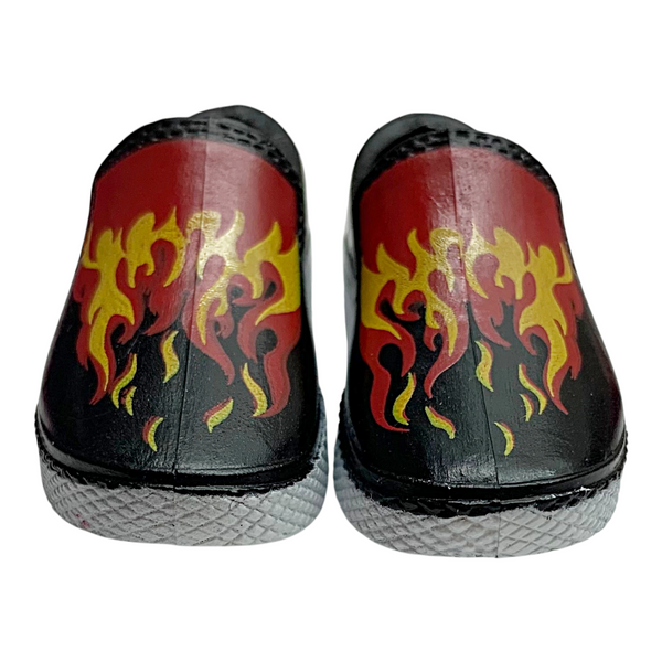 Monster High Heath Burns Home Ick Doll Outfit Replacement Black Flames Shoes