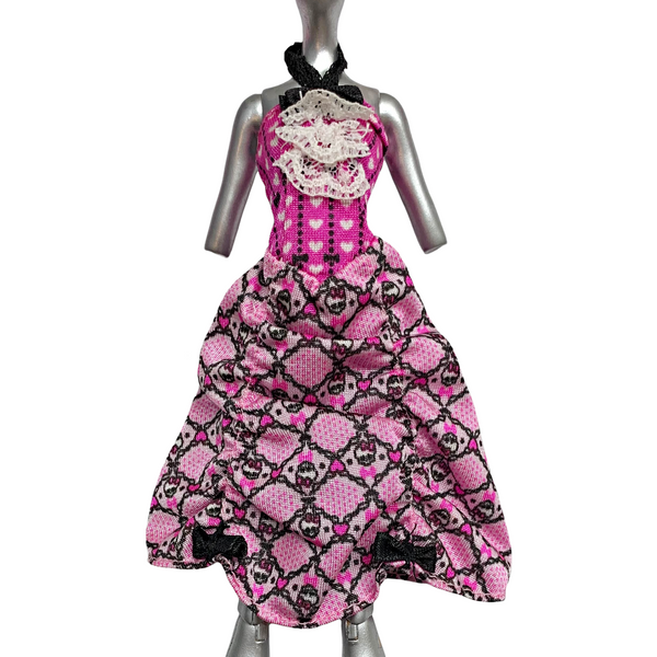 Monster High Draculaura Dot Dead Gorgeous Doll Outfit Replacement Pink & Black Dress