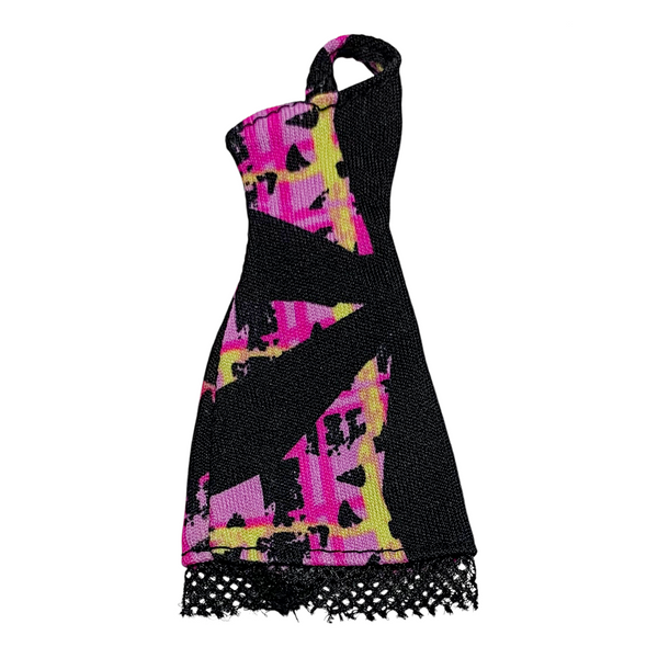 Monster High Venus Mcflytrap Doll Music Festival Outfit Replacement Black & Pink Dress