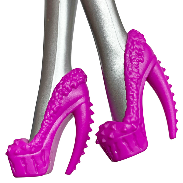 Monster High Clawdeen Wolf Fierce Rockers Doll Replacement Magenta Shoes