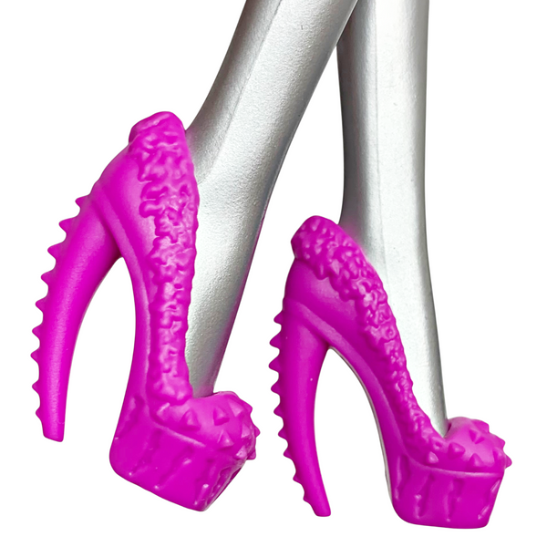 Monster High Clawdeen Wolf Fierce Rockers Doll Replacement Magenta Shoes